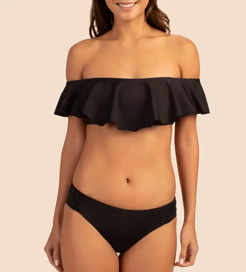 Too Much Frill or Ruffles on the Top Swimsuits for Inverted Triangle Body Shape