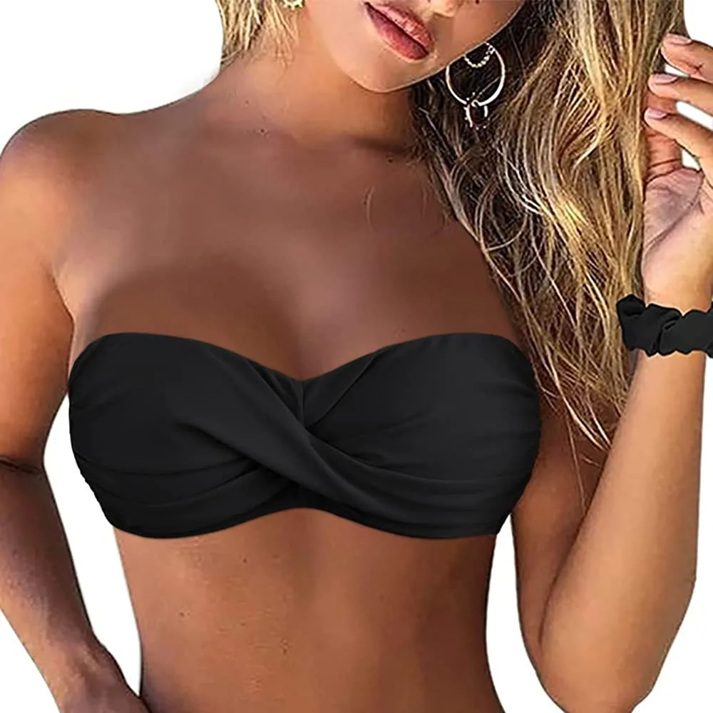 Bandeau tops for rectangle body shapes