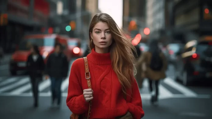 Red sweater