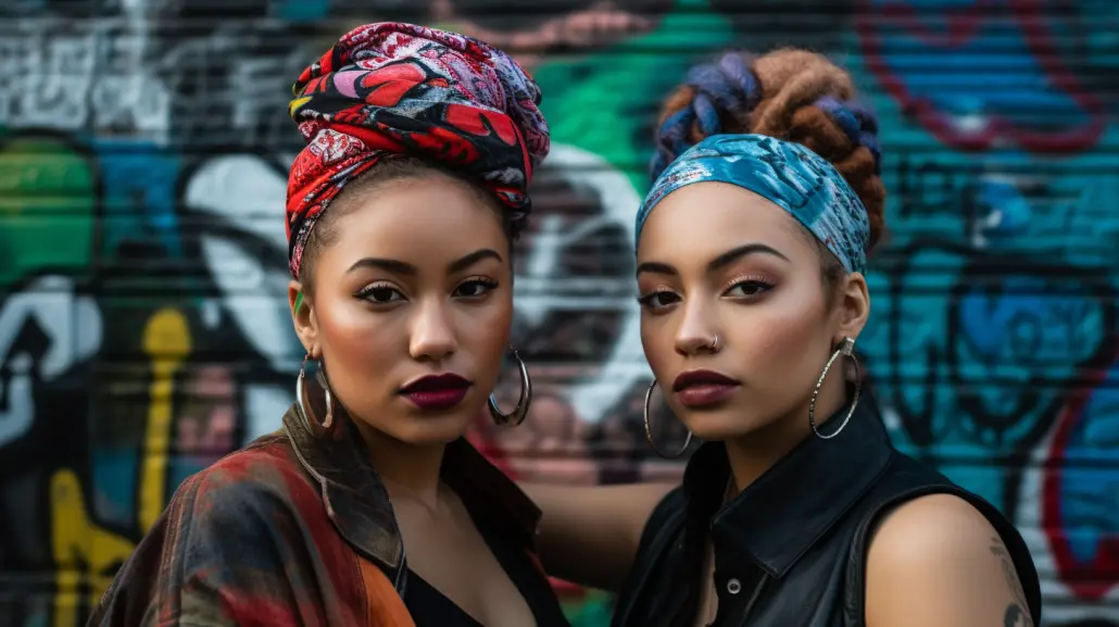 90s hip hop fashion womens bandanas headwraps