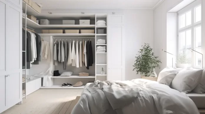 White wardrobe closet